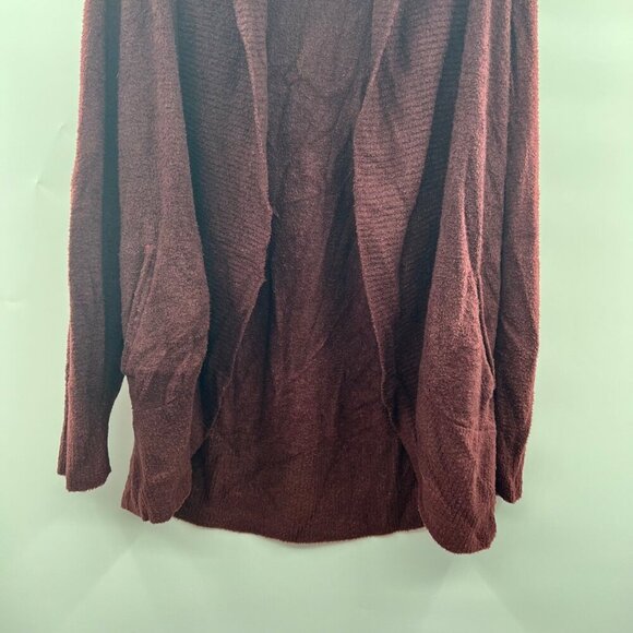 Max Mia Women's Open Front Maroon Cardigan Collared Size XL - Picture 5 of 8